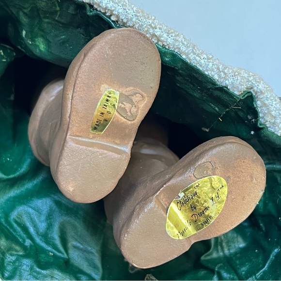 Clothtiques Possible Dreams 1988 Toy Sack Santa Green Robe 713042 Santa Figurine - Picture 14 of 16